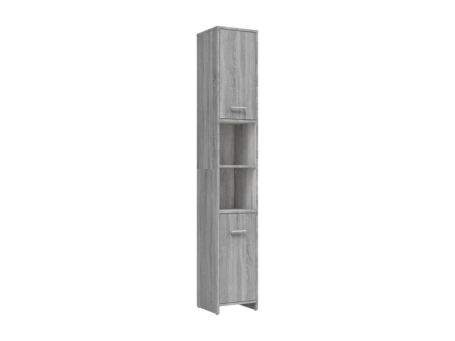 Sonoma grijs badkamermeubel 30x30x183,5 cm Bewerkt hout