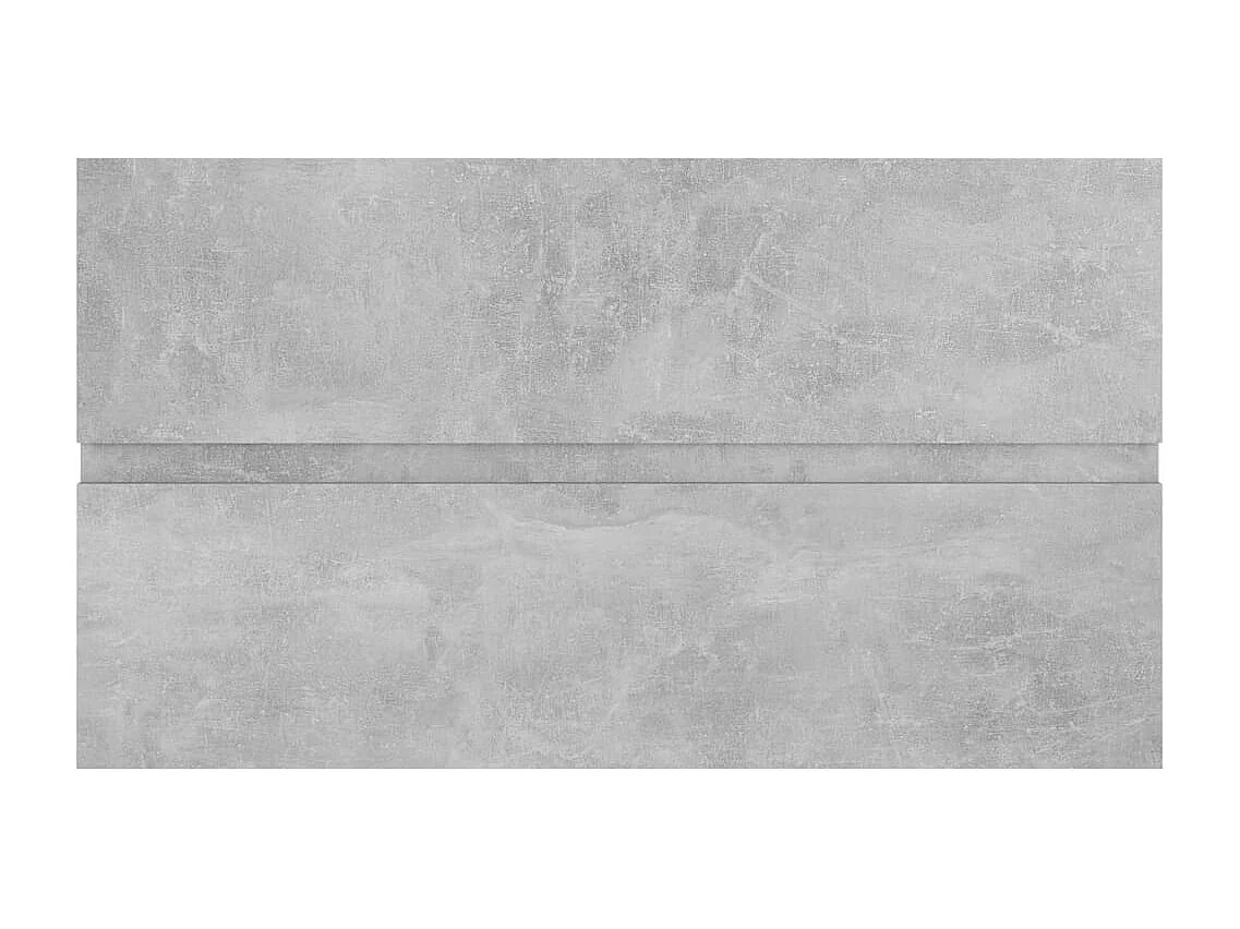 Armoire d'évier Gris béton 80x38,5x45 cm Bois d'ingénierie