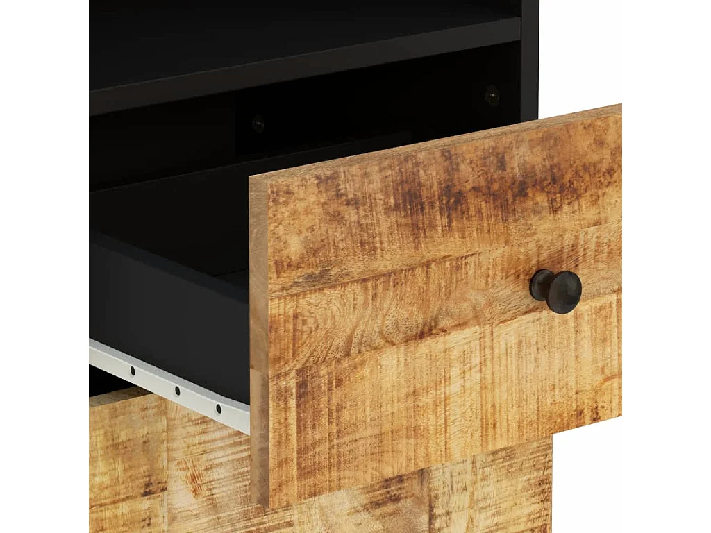 Mobile da bagno 38x33x160 cm in legno massello di mango