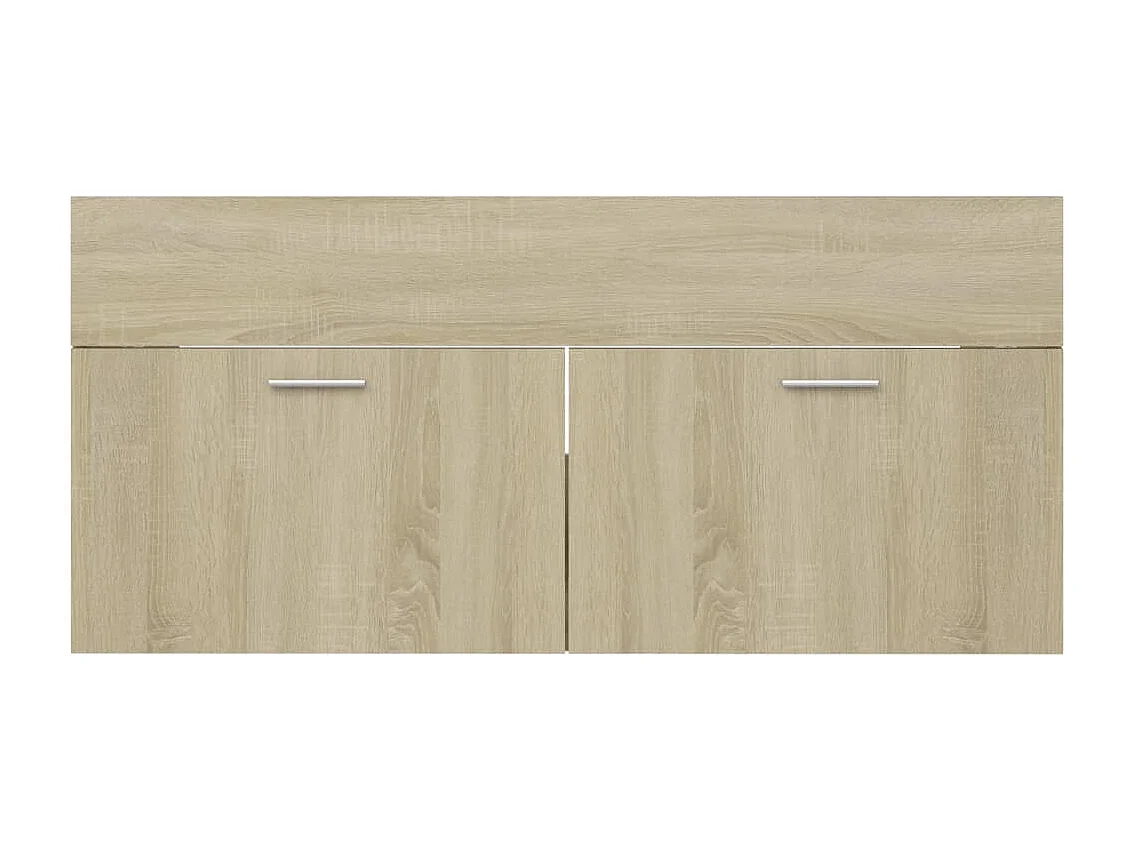 Armoire d'évier Chêne sonoma 100x38,5x46 cm Bois d’ingénierie