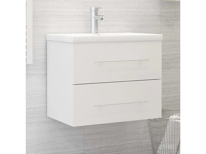 Mueble lavabo Blanco 60x38,5x48 cm Madera contrachapada