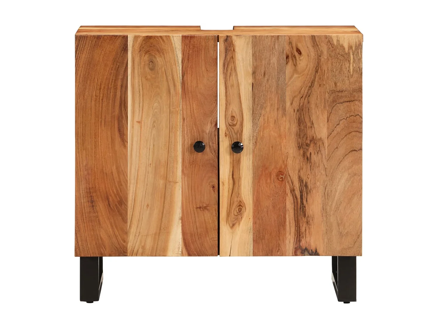 Base lavabo 62x33x58 cm in acacia e derivati