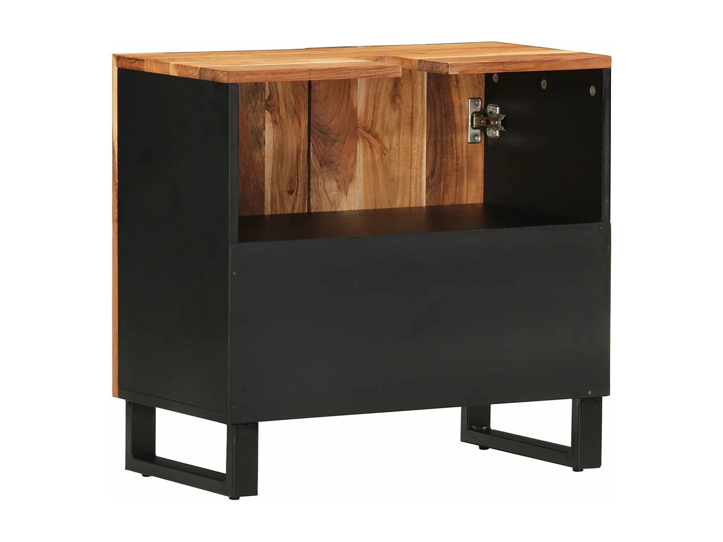 Base lavabo 62x33x58 cm in acacia e derivati