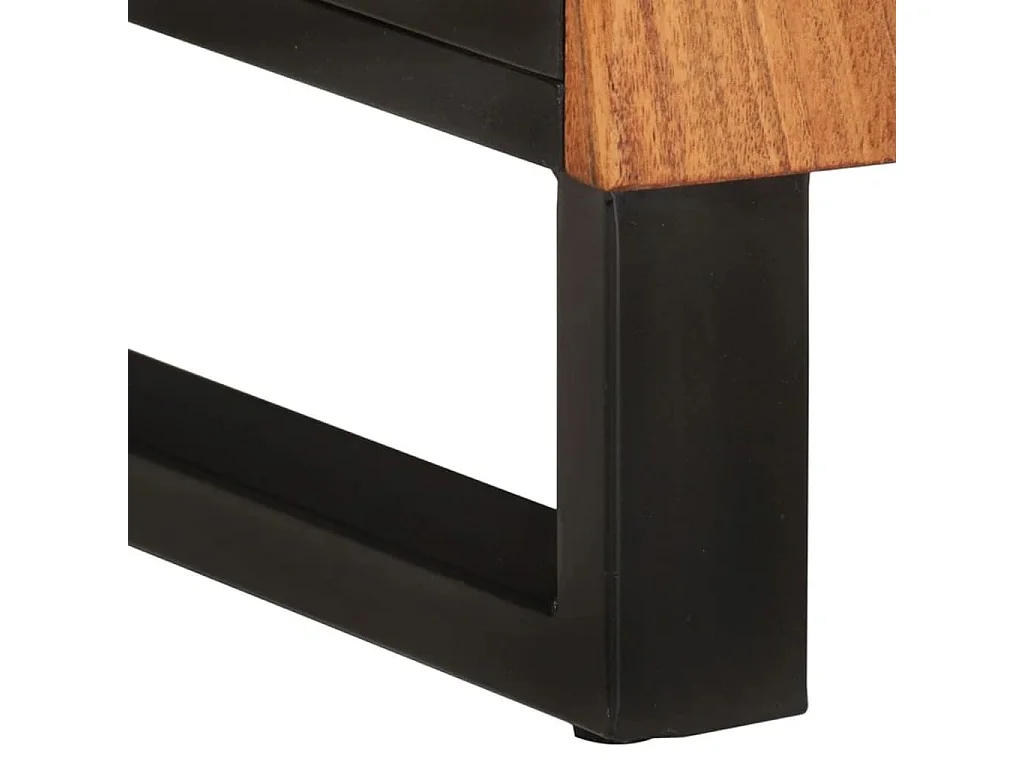 Base lavabo 62x33x58 cm in acacia e derivati