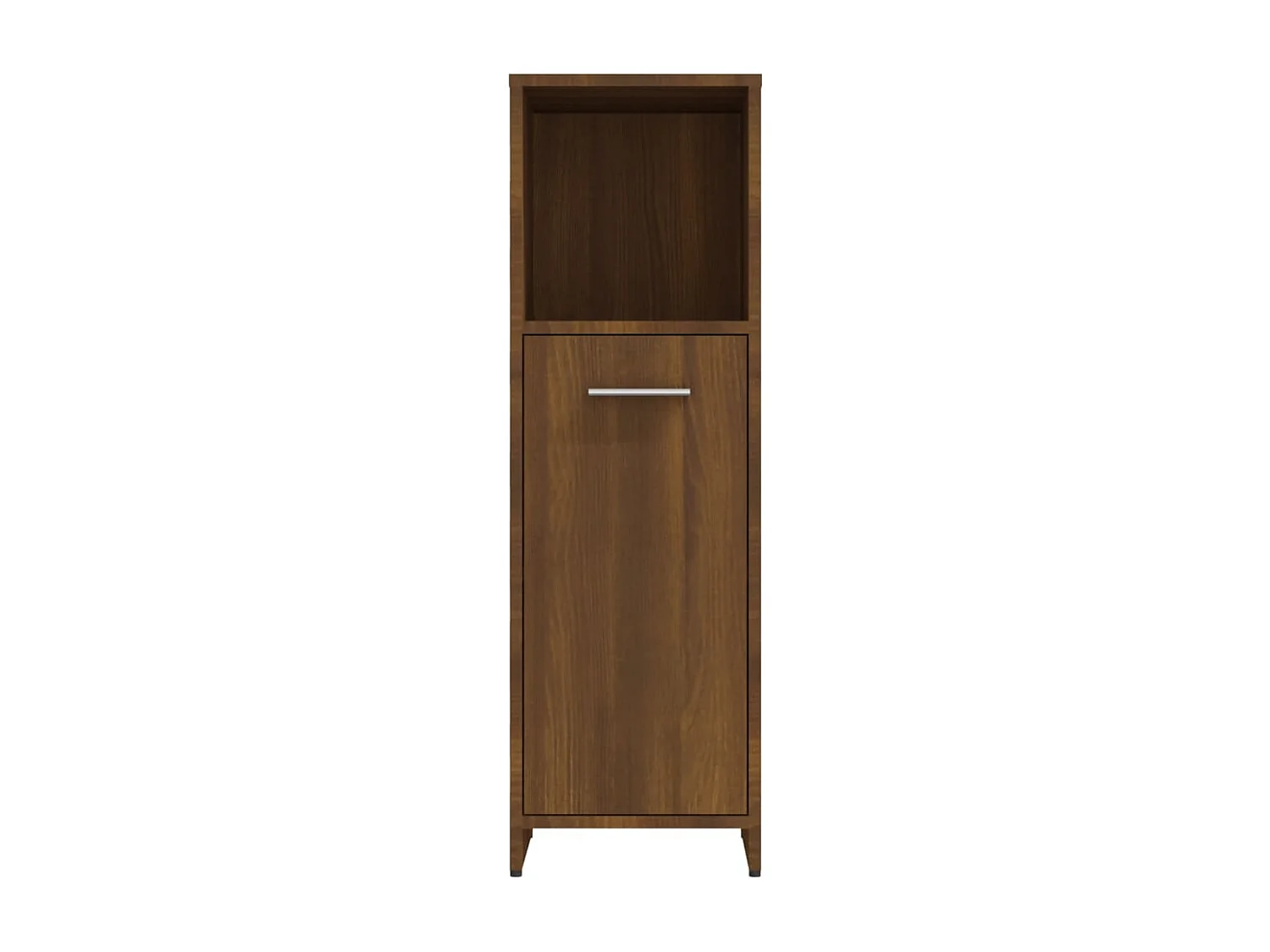Badezimmerschrank Braune Eiche 30x30x95 cm Holzwerkstoff