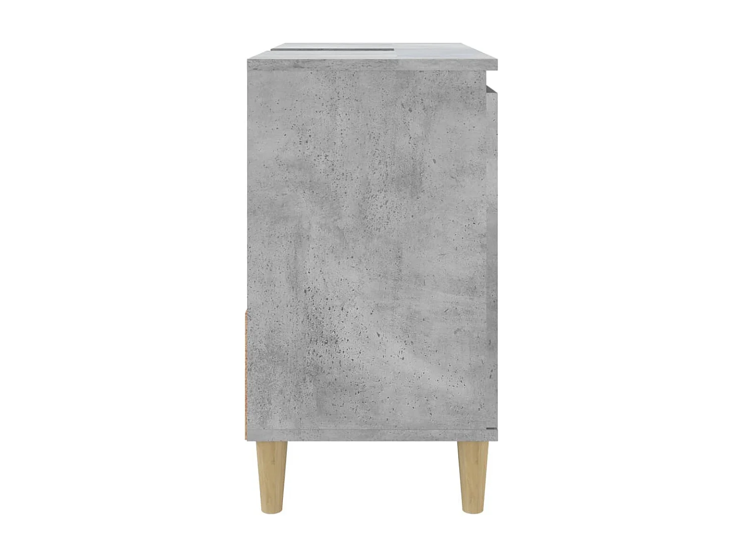 Armoire de salle de bain gris béton 65x33x60 cm