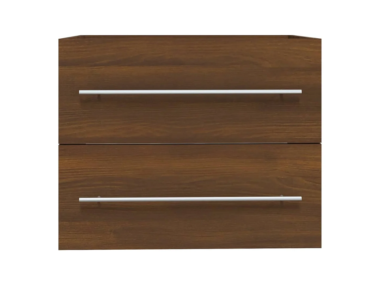 Waschbeckenschrank Braune Eiche 60x38,5x48 cm Holzwerkstoff