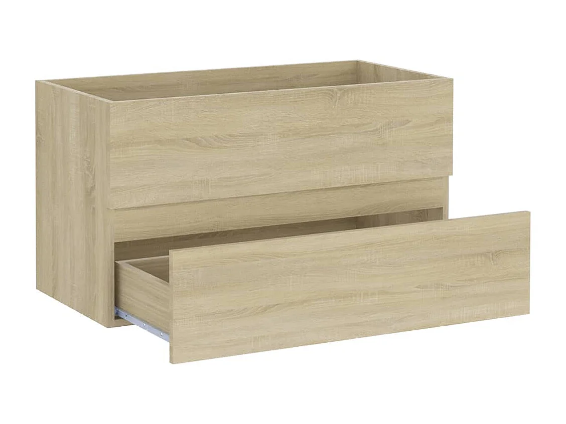 Armoire d'évier Chêne sonoma 80x38,5x45 cm Bois d'ingénierie