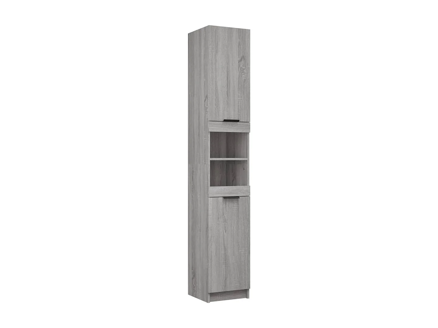 Mobili da bagno 5 pezzi Sonoma grigio Legno composito