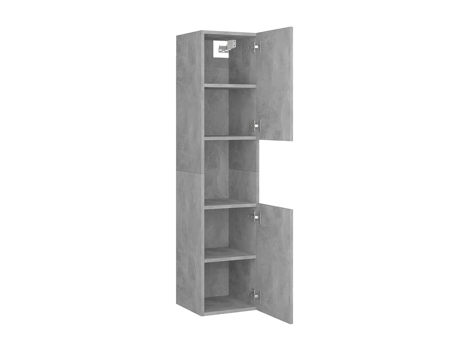 Armoire de salle de bain Gris béton Bois d'ingénierie