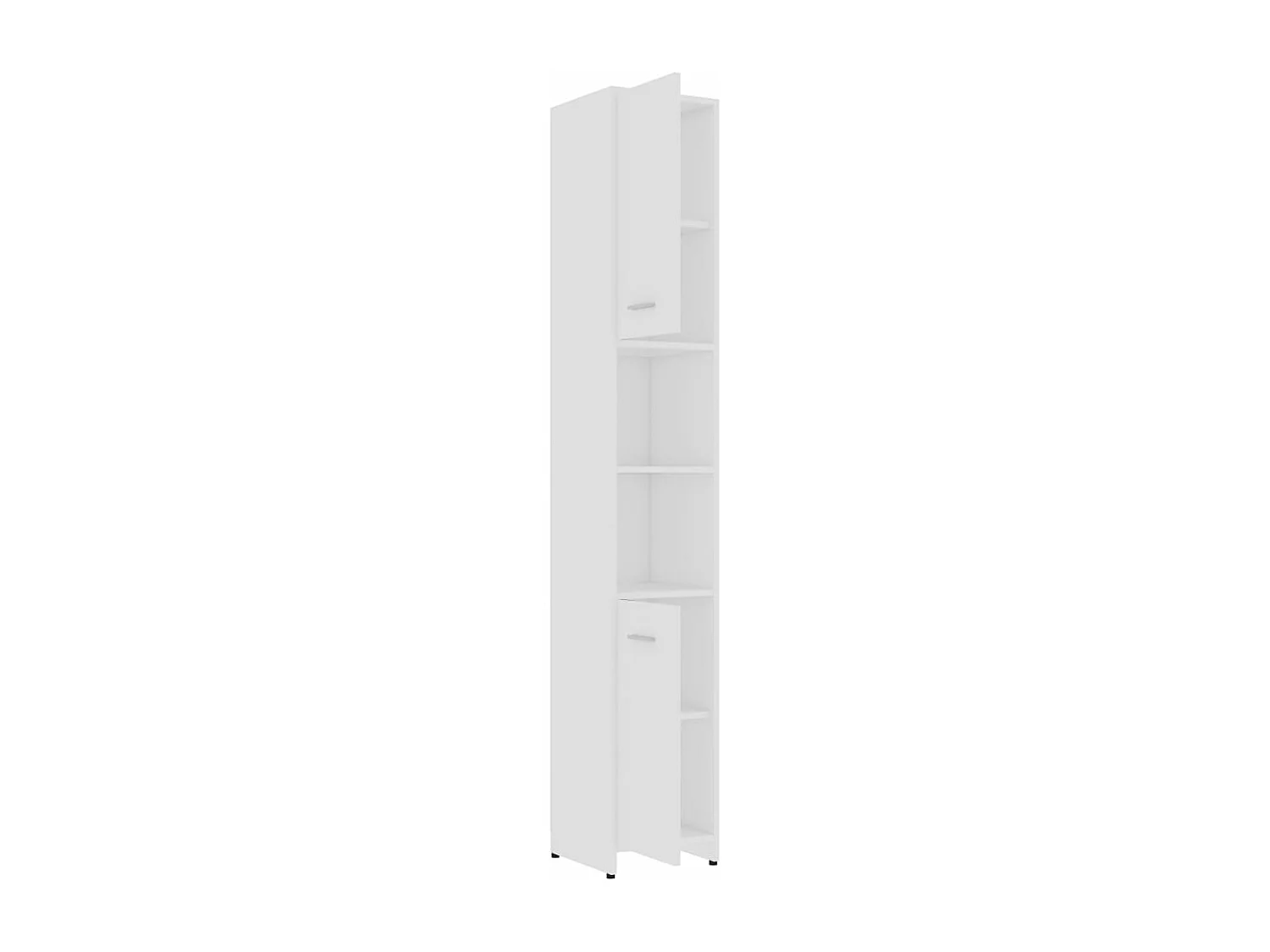 Armoire de salle de bain Blanc 30x30x183,5 cm Bois d'ingénierie