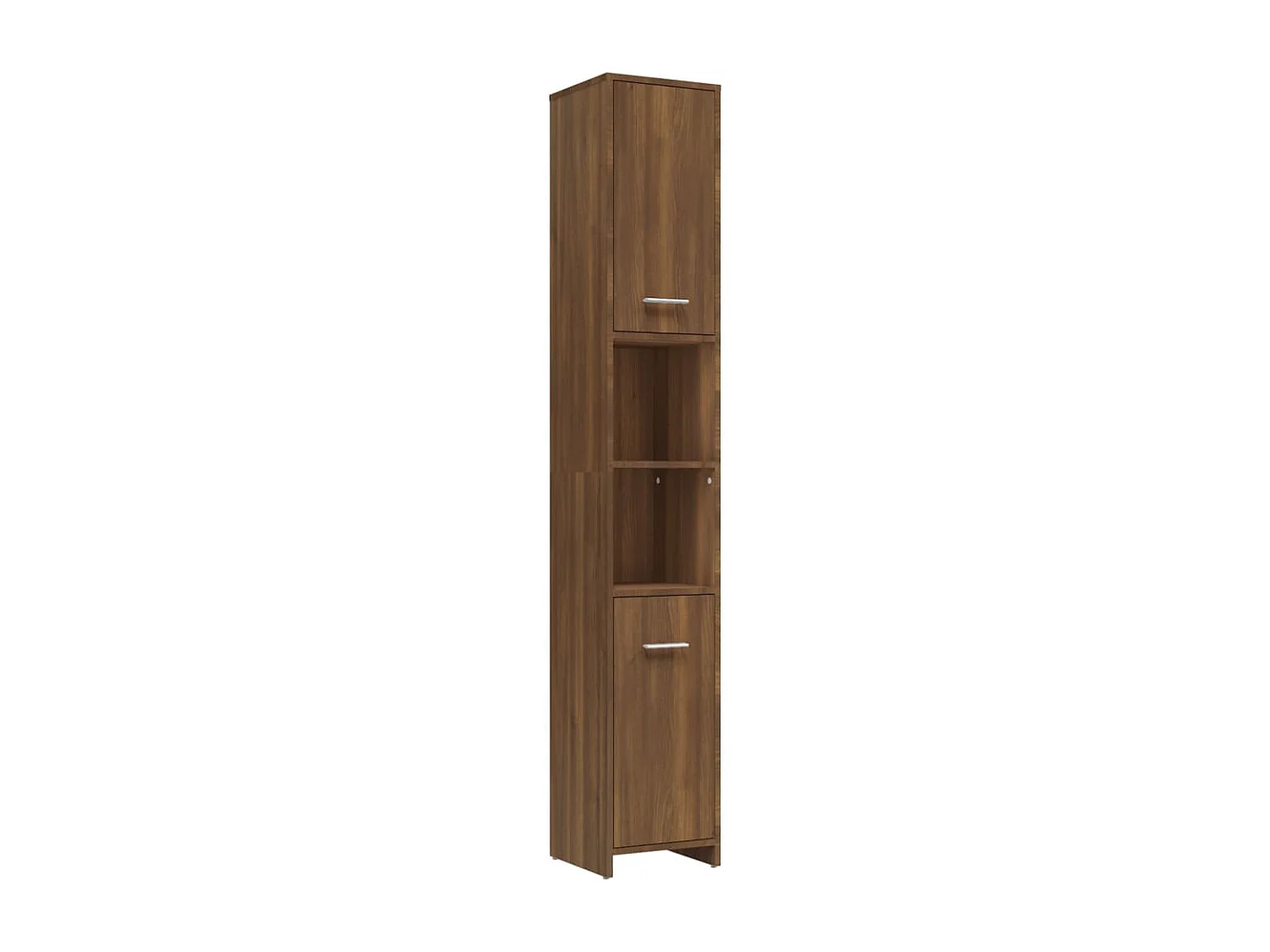 Badezimmerschrank Braune Eiche 30x30x183,5 cm Holzwerkstoff