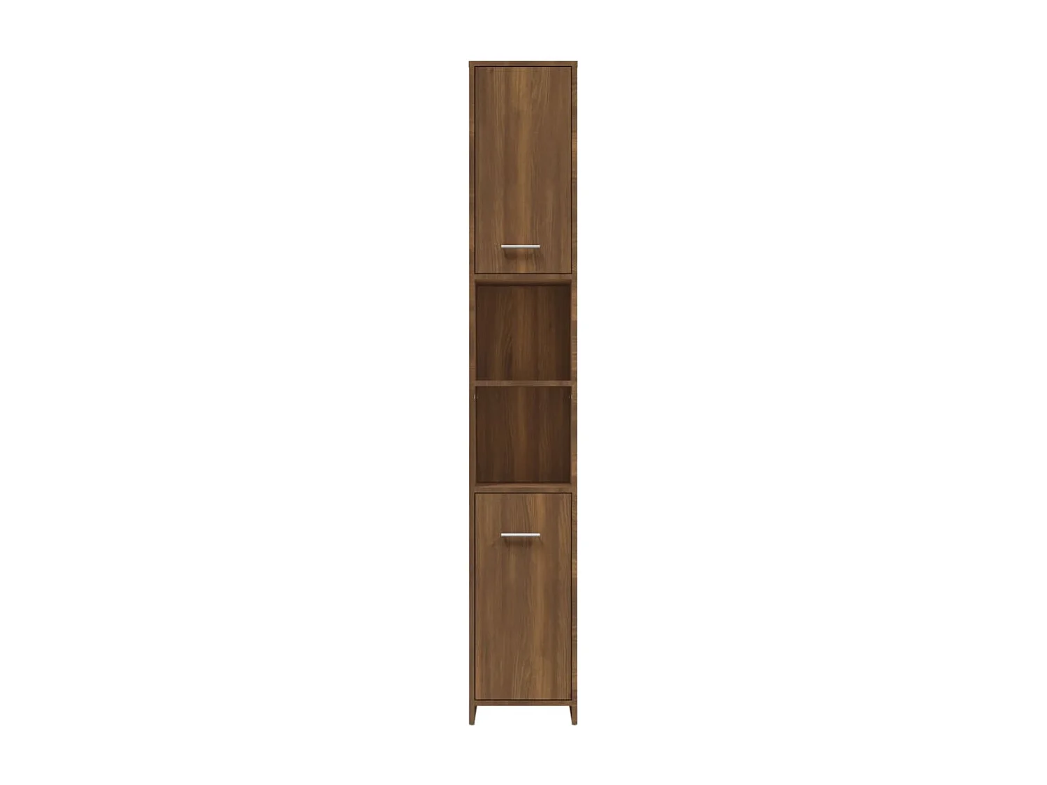 Armoire de bain Chêne marron 30x30x183,5 cm Bois d'ingénierie
