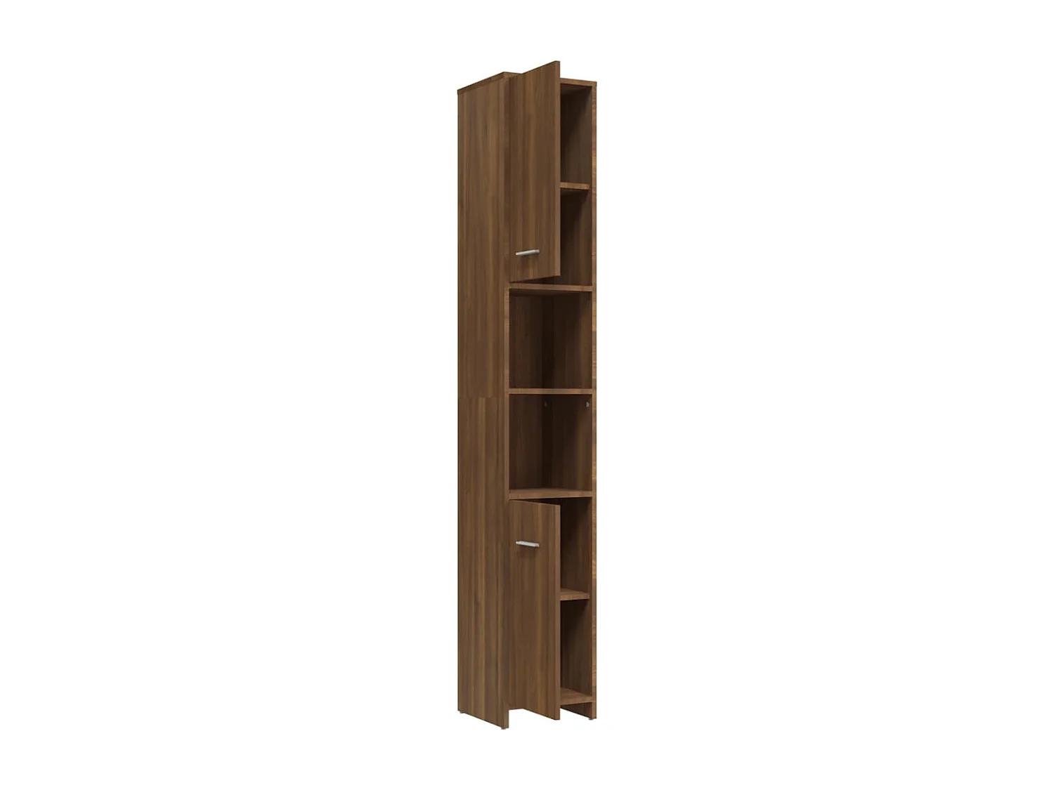 Armoire de bain Chêne marron 30x30x183,5 cm Bois d'ingénierie