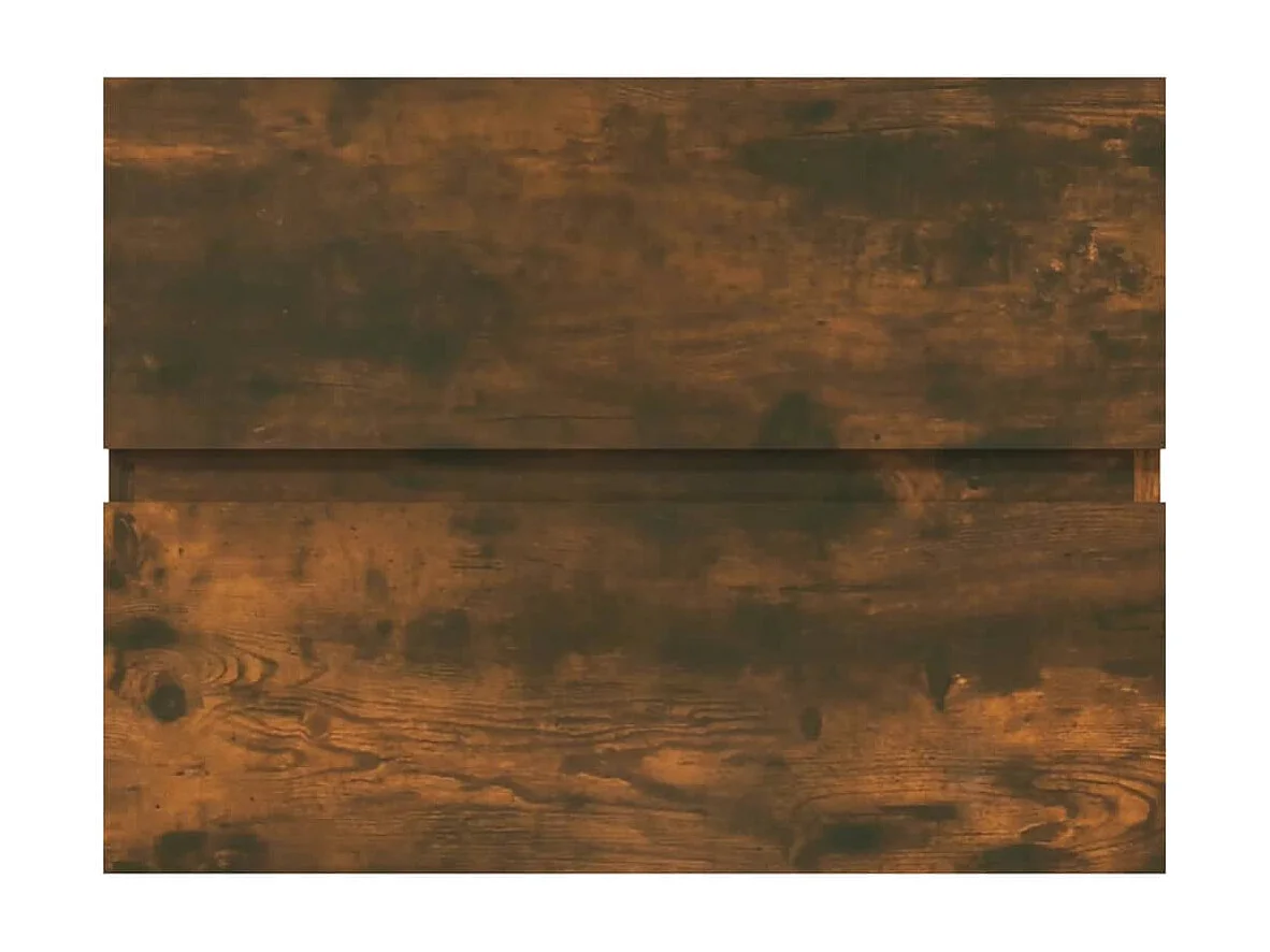 Armoire de lavabo Chêne fumé 60x38,5x45 cm Bois d'ingénierie