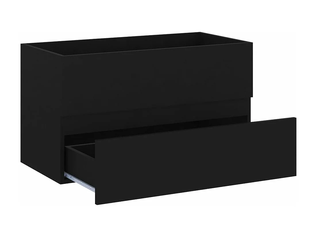 Mobile lavabo Nero 80x38,5x45 cm MDF