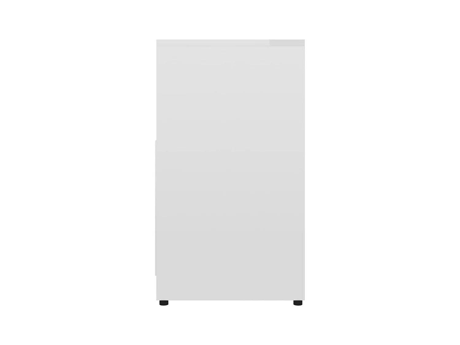 Armoire de salle de bain Blanc brillant Bois d'ingénierie