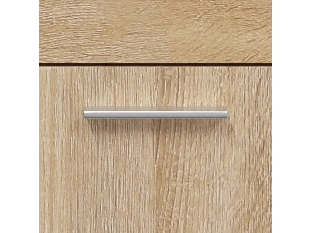 Mobile da bagno con specchio in multistrato rovere Sonoma