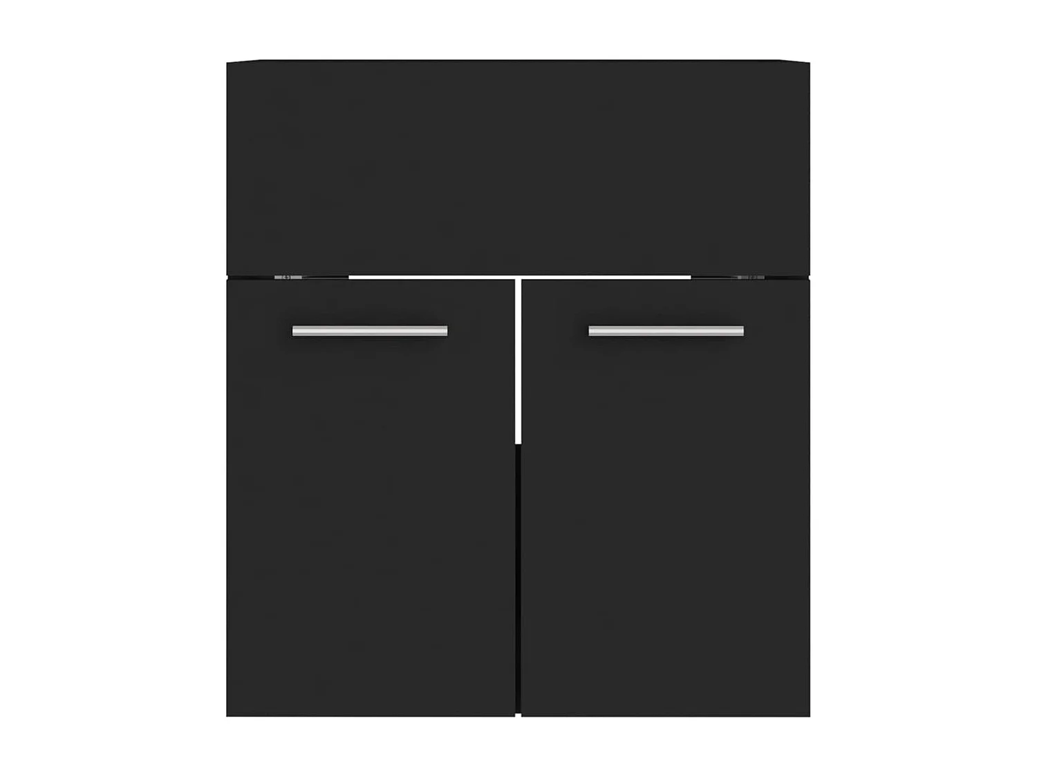 Armário para pia preto 41x38,5x46 cm Madeira trabalhada