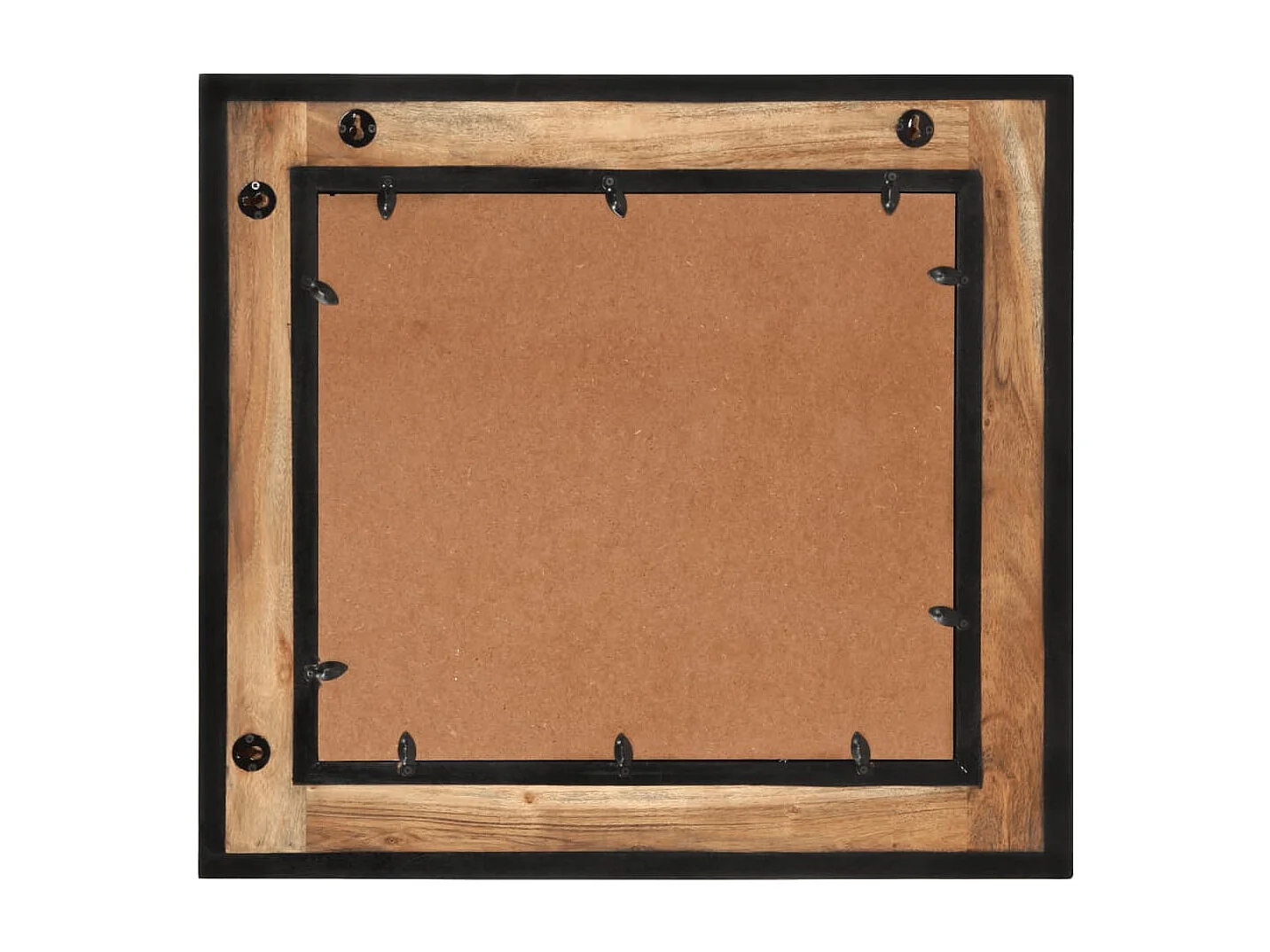 Espejo de baño 60x1x55 cm madera maciza de acacia