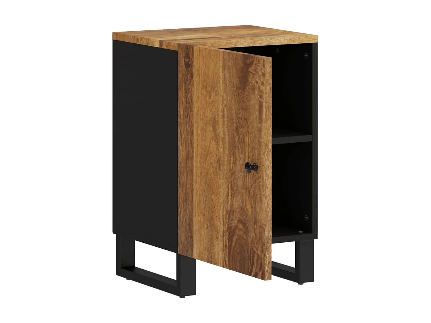 Mobile da bagno 38x33x58 cm in legno massello di mango