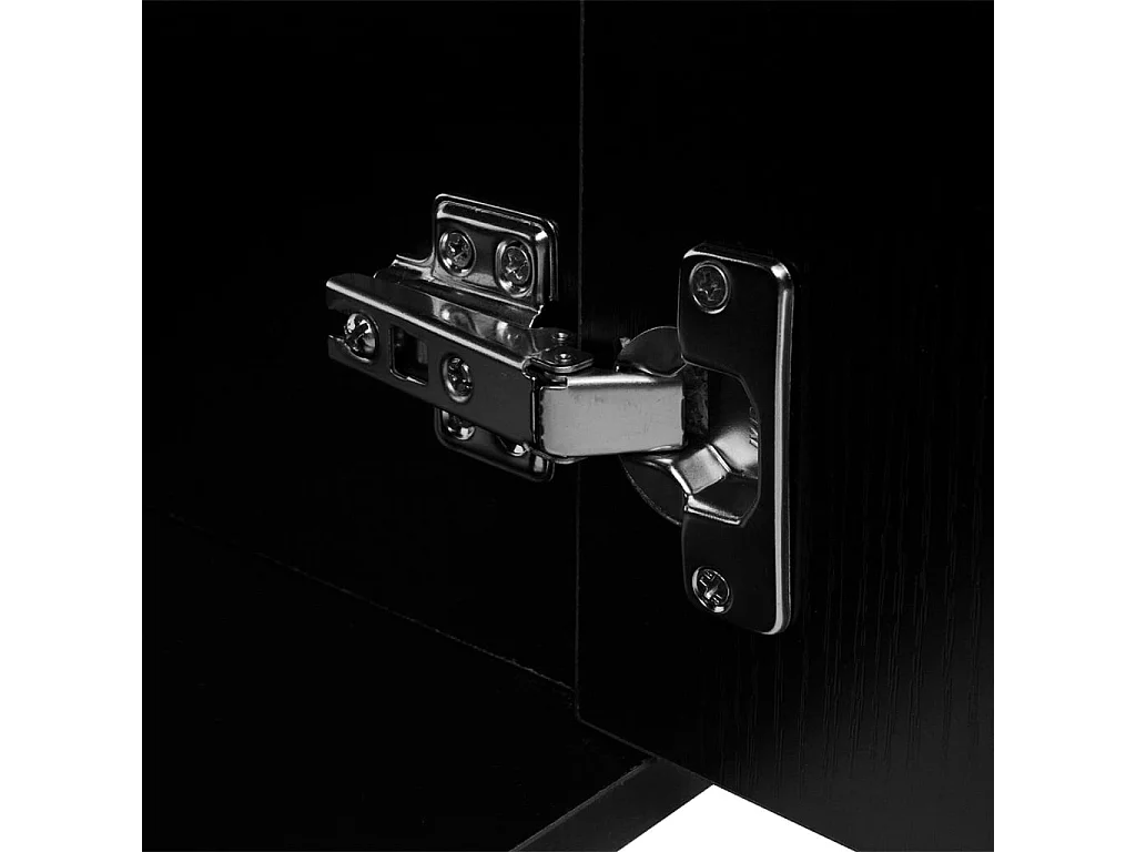 Schwarze dreiteilige Badezimmermöbel