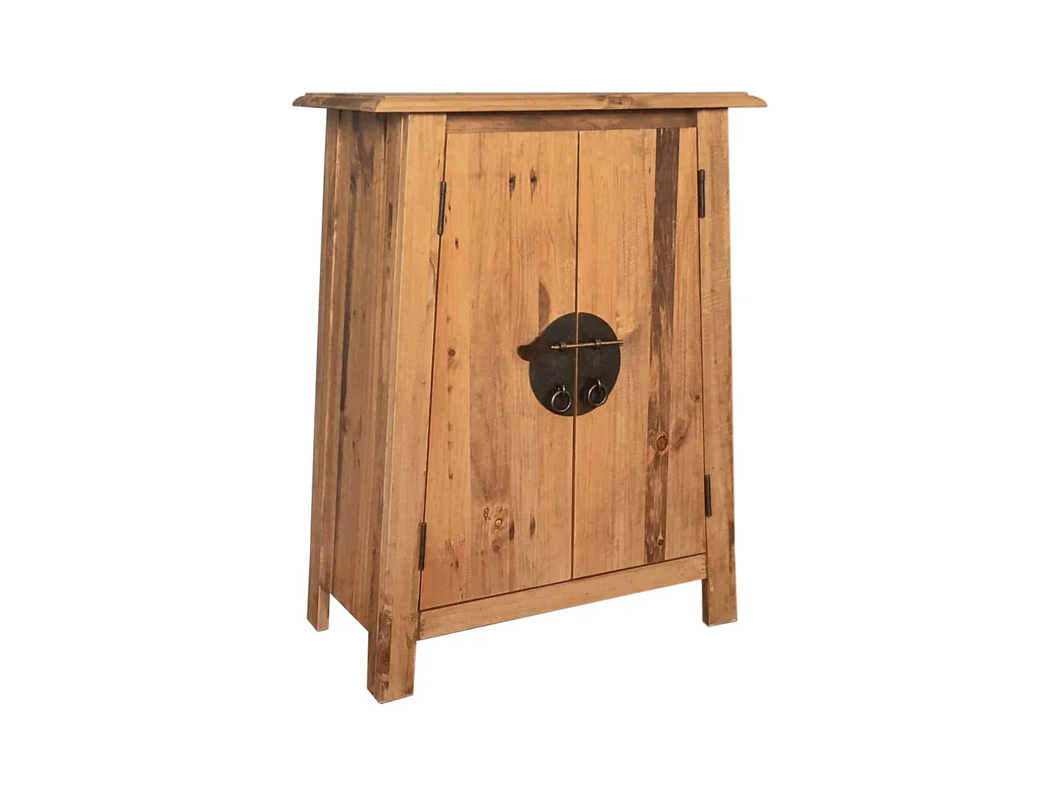 Armoire latérale de salle de bain Pin massif 59x32x80 cm