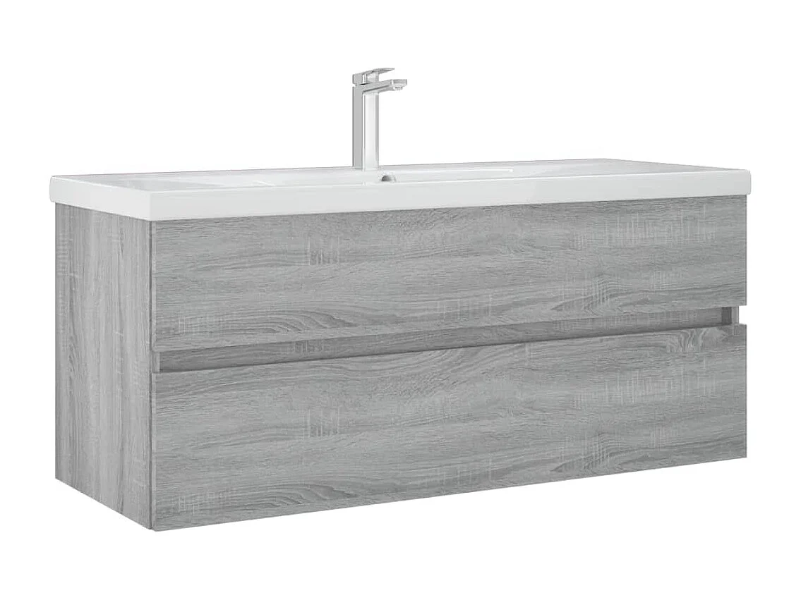 Mobile lavabo Sonoma grigio 100x38,5x45 cm MDF