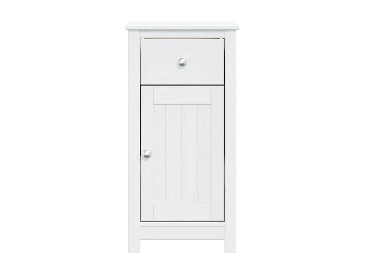Armoire de salle de bain BERG blanc 40x34x80 cm pin massif