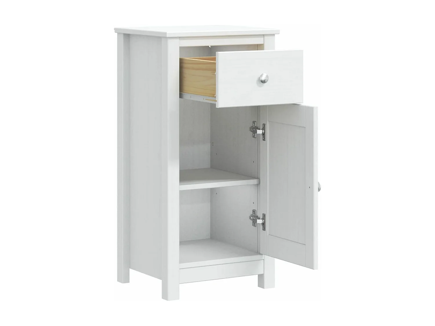 Armoire de salle de bain BERG blanc 40x34x80 cm pin massif