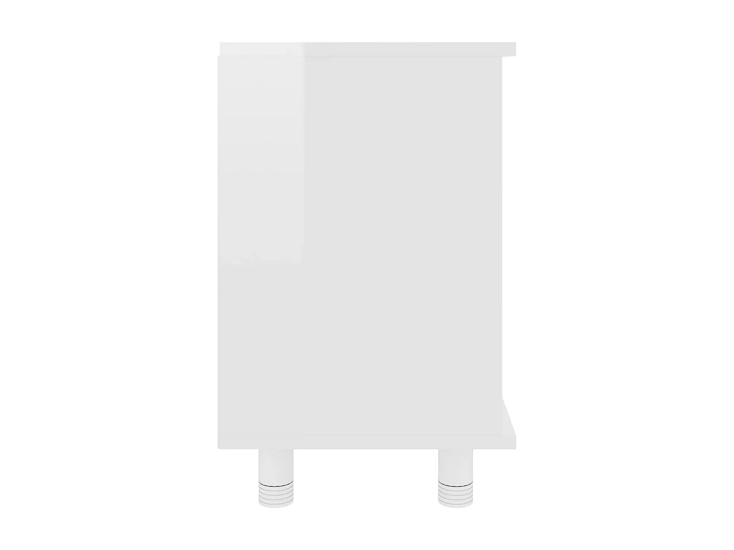 Armoire de salle de bain Blanc brillant Bois d’ingénierie