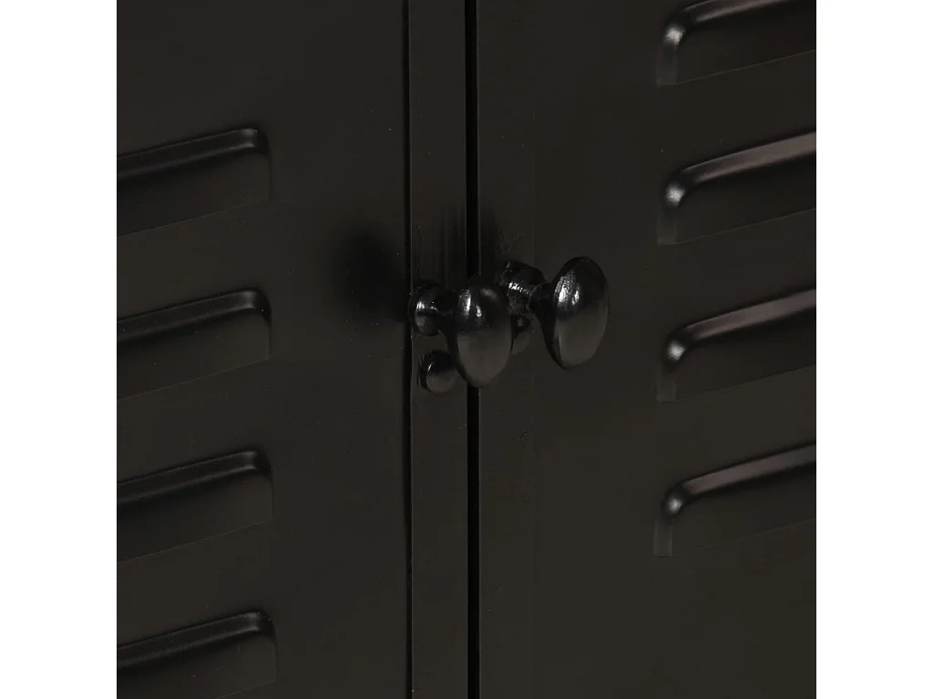 Mueble lavabo de baño de hierro y madera de mango