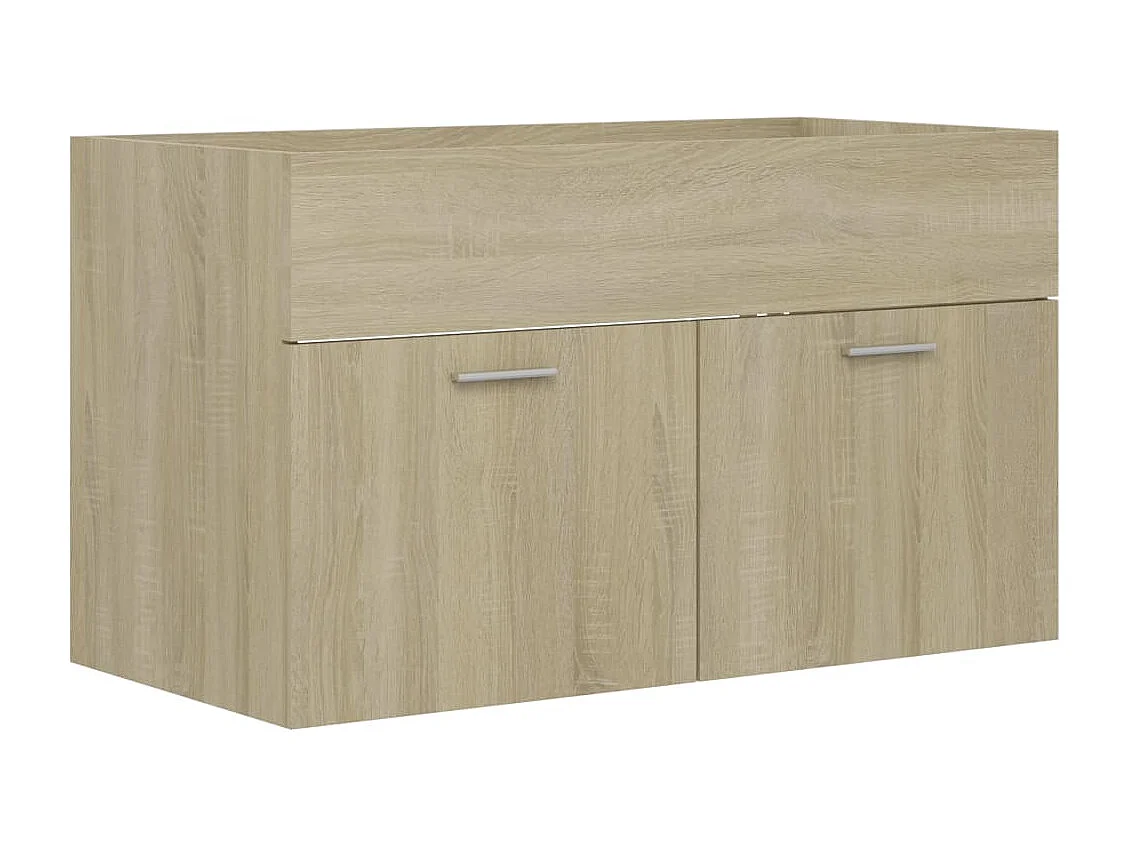 Waschbeckenschrank Sonoma-Eiche 80x38,5x46 cm Holzwerkstoff