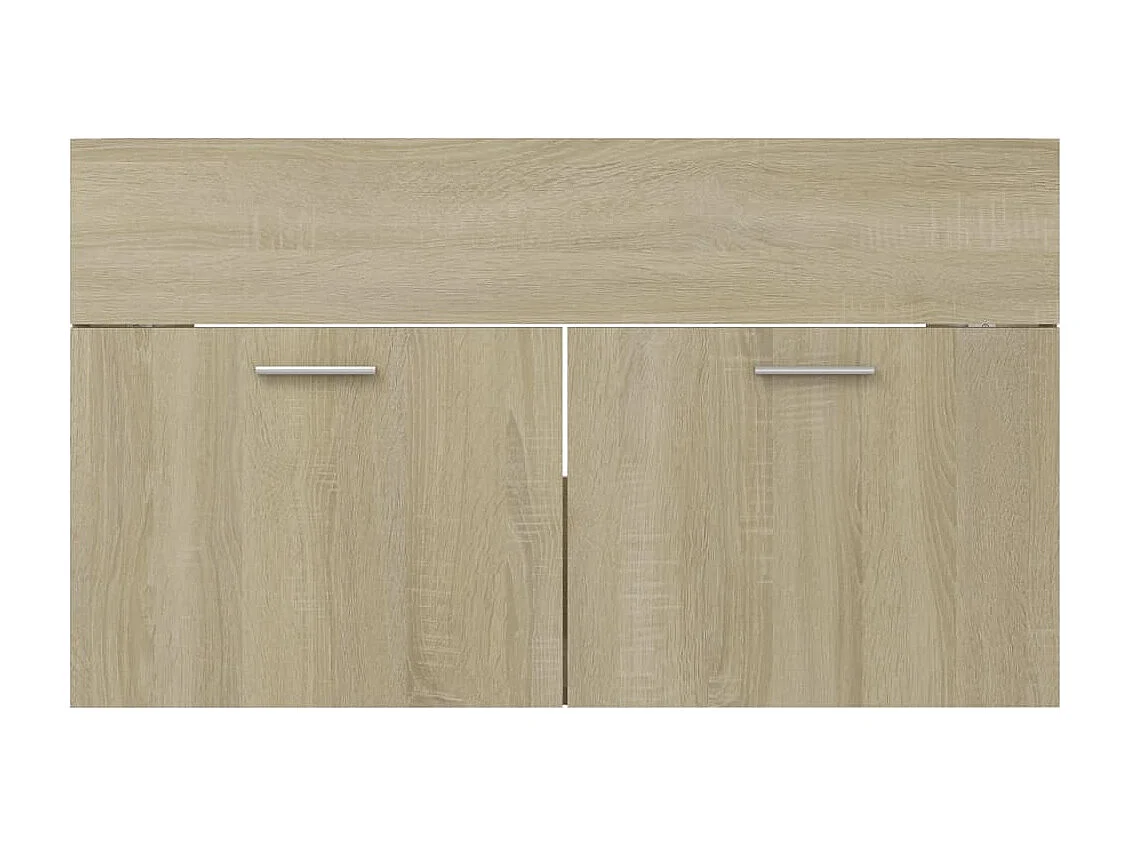 Waschbeckenschrank Sonoma-Eiche 80x38,5x46 cm Holzwerkstoff