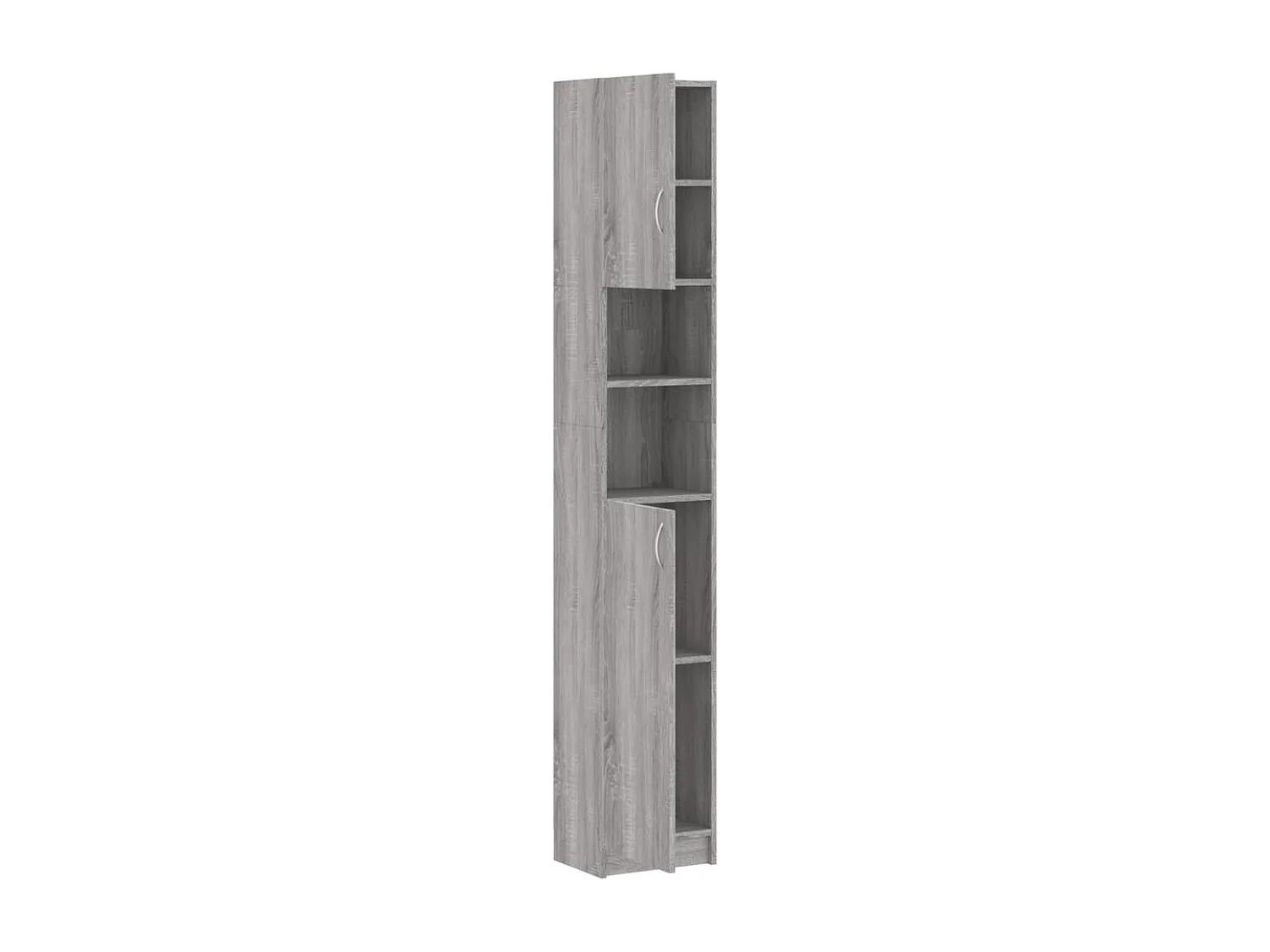Armoire de bain Sonoma gris 32x25,5x190 cm Bois d'ingénierie