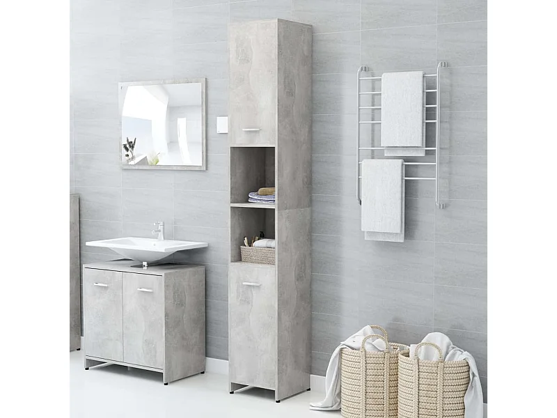 Mobile da bagno Grigio cemento Derivati del legno