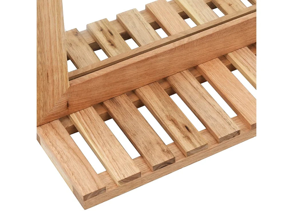 Armoire pour lavabo avec miroir Bois de noyer massif