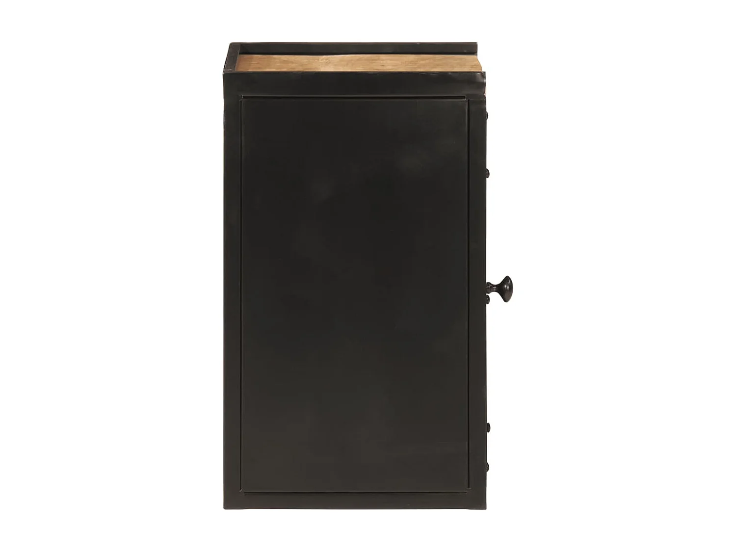 Armoire de salle de bain 40x30x50 cm fer et bois de manguier