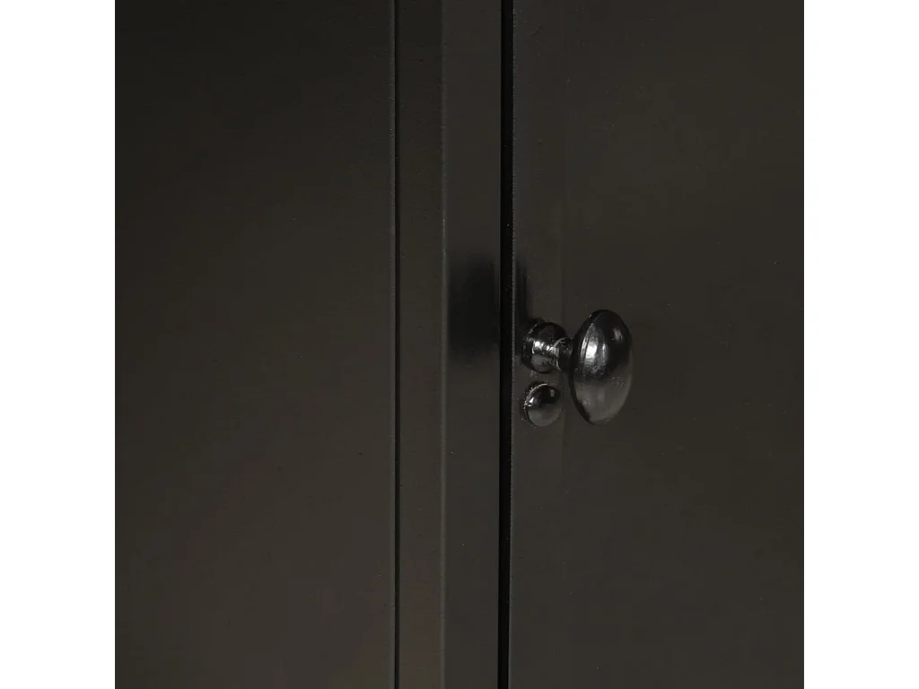 Armoire de salle de bain 40x30x50 cm fer et bois de manguier