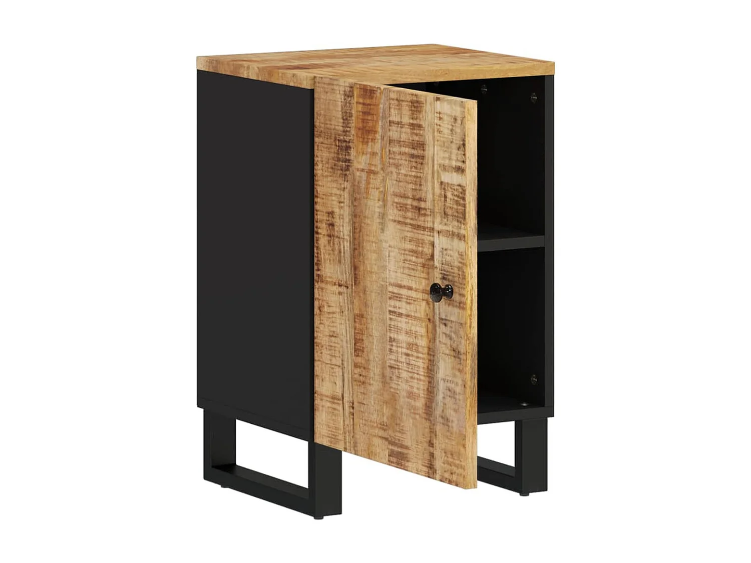 Mobile da bagno 38x33x58 cm in legno massello di mango