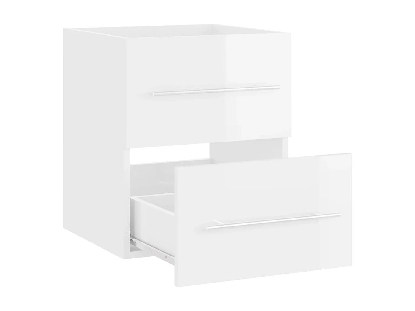 Mueble lavabo Blanco brillo 41x38,5x48 cm Madera contrachapada