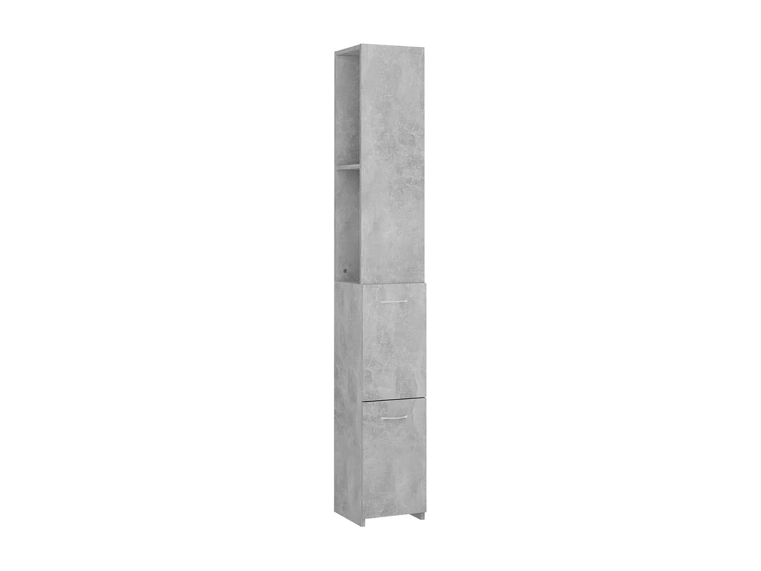 Armoire de bain gris béton 25x26,5x170 cm bois d'ingénierie