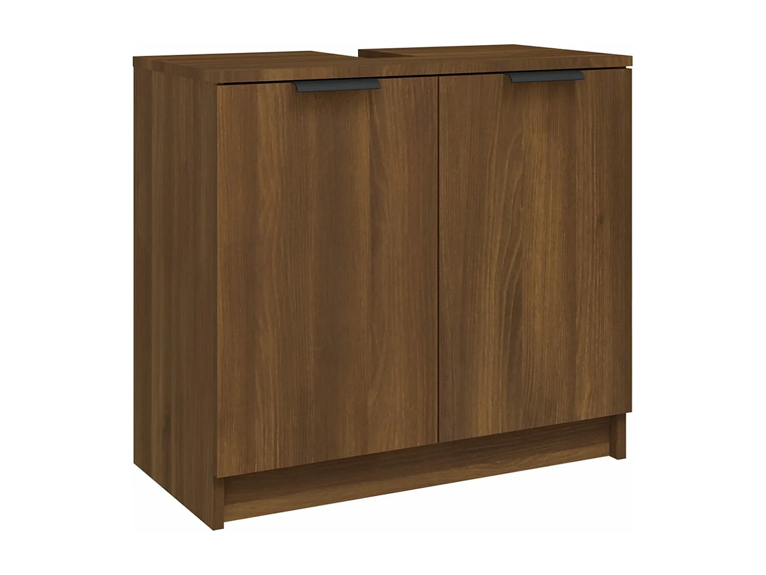 Badezimmermöbel 5 Stück Braunes Holzwerkstoff