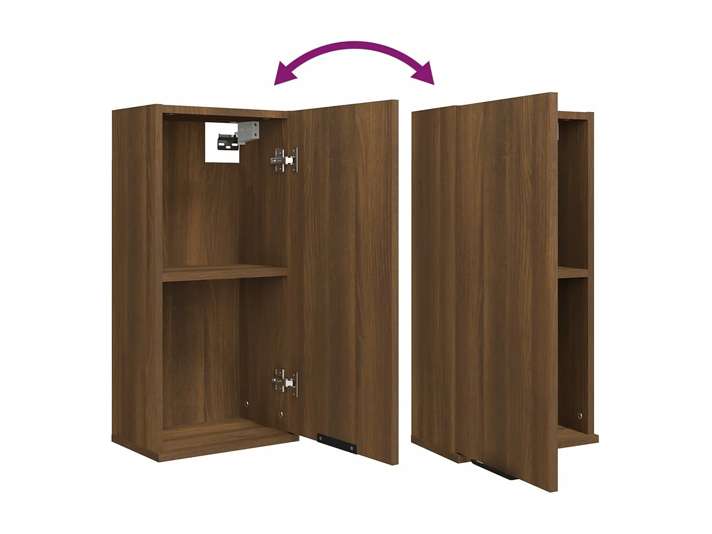 Badezimmermöbel 5 Stück Braunes Holzwerkstoff