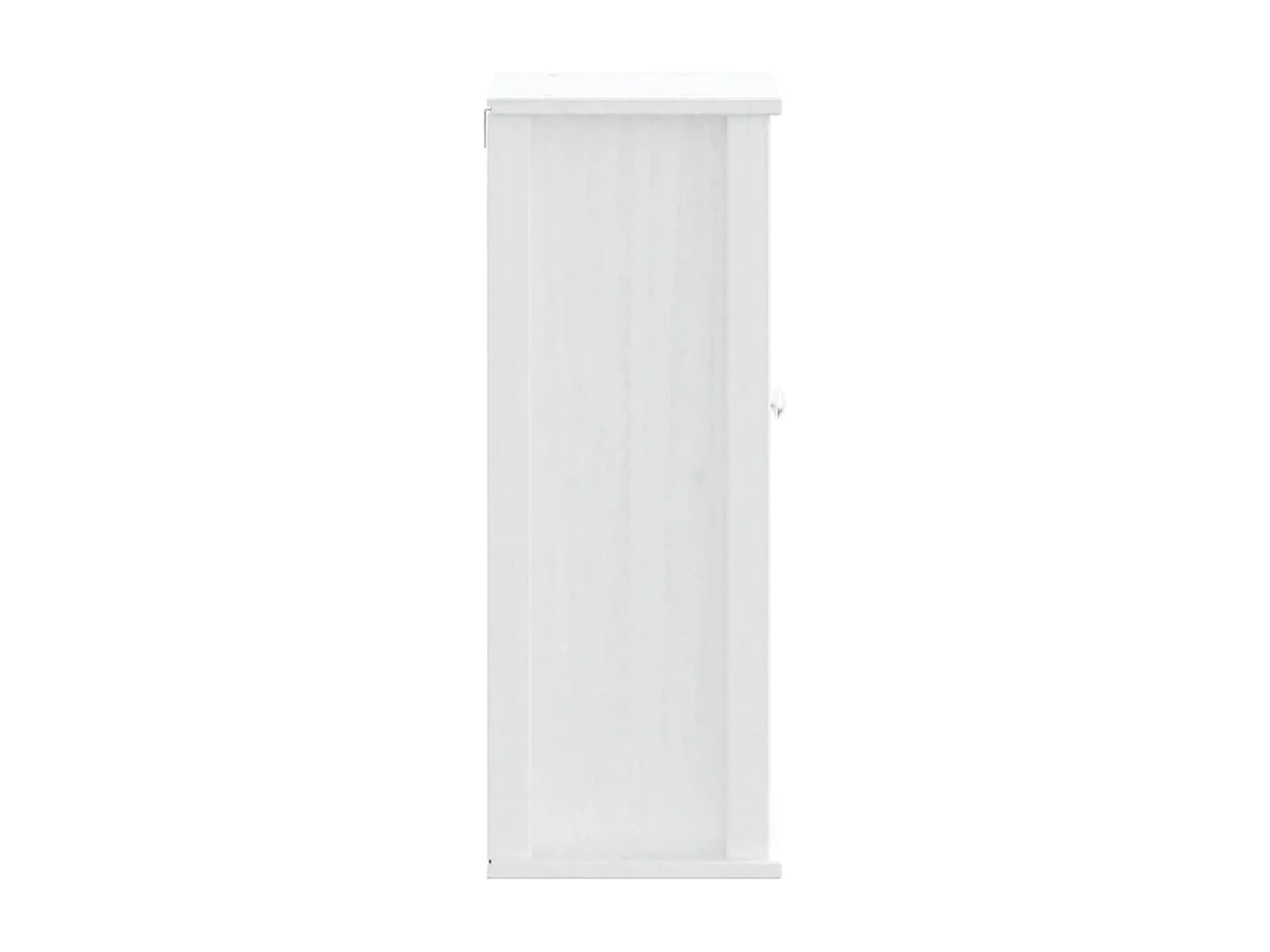 BERG Móvel de parede para banheiro em madeira de pinho maciça branca