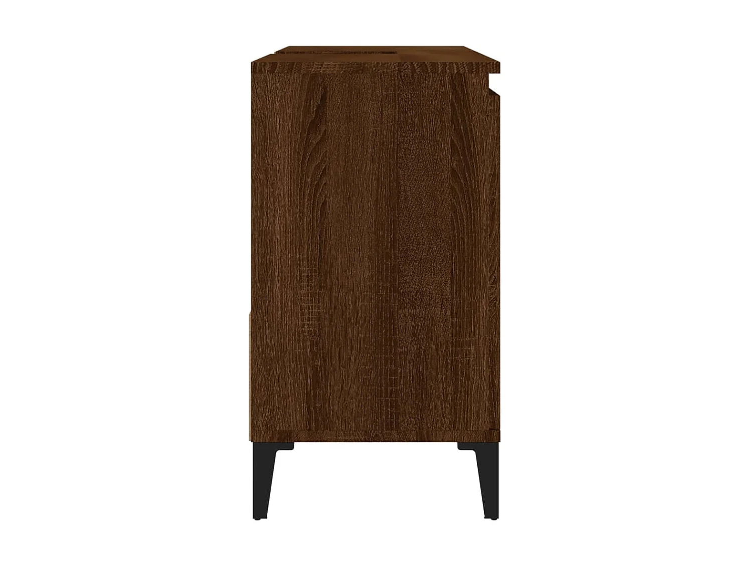 Armoire de bain chêne marron 65x33x60 cm bois d'ingénierie