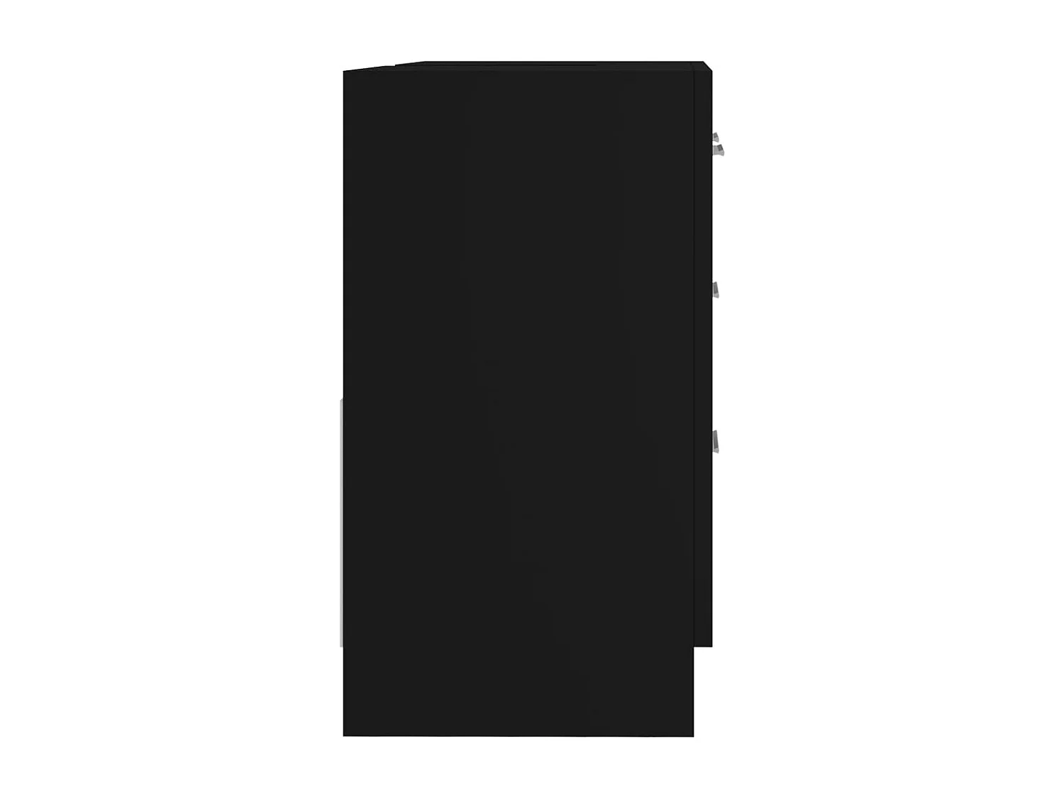 Armoire d'évier Noir 63x30x54 cm Aggloméré