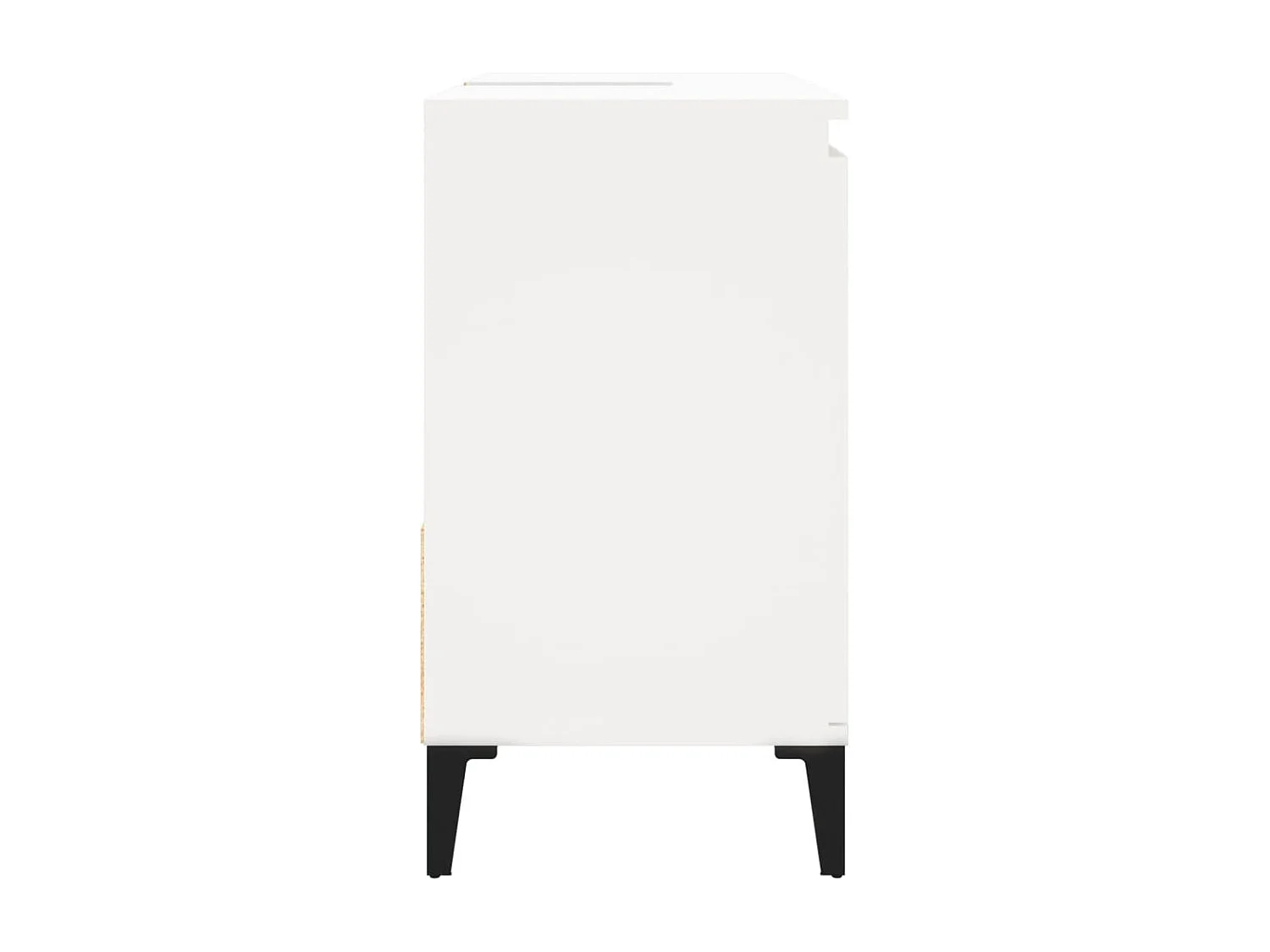 Weißer Badezimmerschrank 65x33x60 cm aus Holzwerkstoff