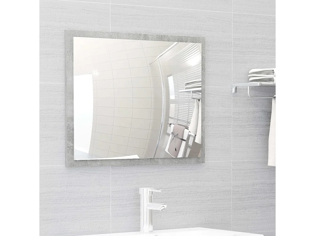 Meubles de salle de bain gris béton bois d'ingénierie