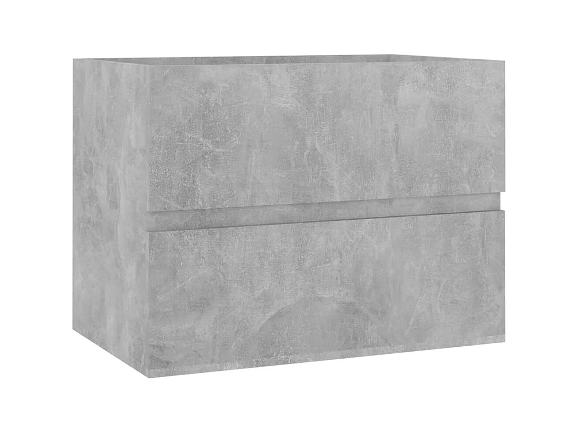 Waschbeckenunterschrank Betongrau 60x38,5x45 cm Holzwerkstoff